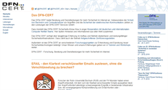 Desktop Screenshot of dfn-cert.de