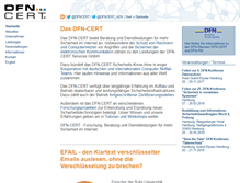 Tablet Screenshot of dfn-cert.de